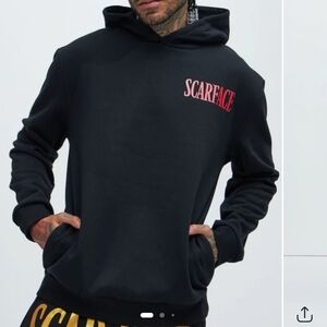 Reason Black and Red Scarface Hoodie